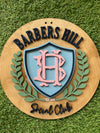 Barbers Hill Social Club Door Hanger