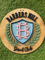 Barbers Hill Social Club Door Hanger