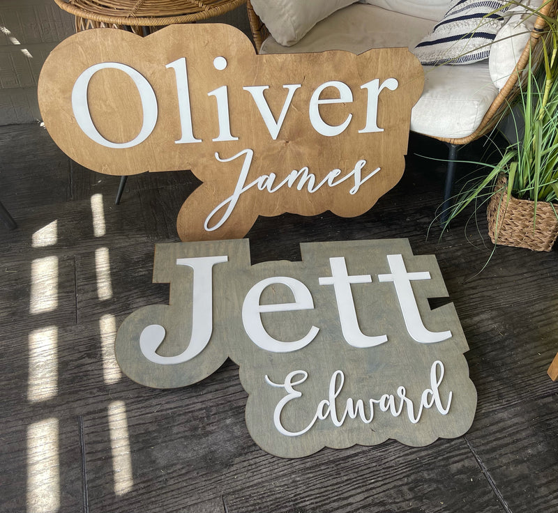 Layered Name Cut First+Middle
