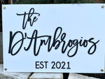 Mounted Acrylic Name Sign